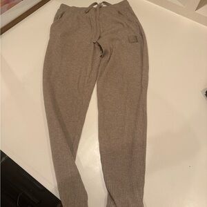 ALO Yoga Tan Ribbed Joggers